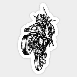 Rider in battle Sticker